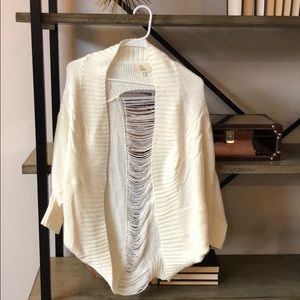 Deconstructed  1/2 sleeved sweater